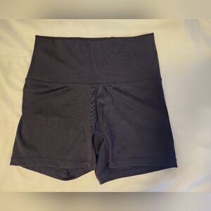 Aerie High Waist 4" Black Biker Shorts